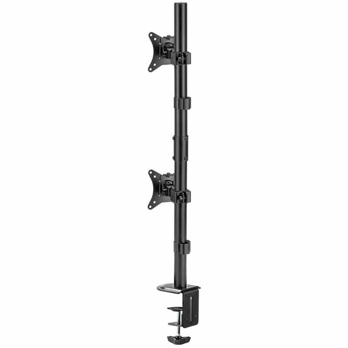 AISENS Soporte de Mesa Eco para 2 Monitores/TV de 17-32 pulgadas, Negro