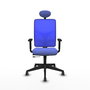 PIQUERAS Y CRESPO Silla de oficina Motilla con mecanismo Sincro/Traslack Azul