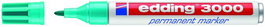 EDDING 3000 Marcador Permanente Cónico Azul Turquesa (Set de 10)