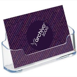 Archivo 2000 Portatarjetas de Sobremesa Horizontal con 1 Compartimento 45x95x35 mm