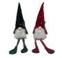 DKD Home Decor Figura Gnomo Navidad Tradicional Verde Rojo Poliester/PE 9 x 50 x 13 cm (4 Unidades)