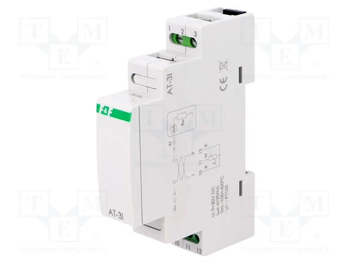 F&F AT-3I Transductor de Temperatura Pt100 a 4-20mA F&F AT-3I Transductor de Temperatura Pt100 a 4-20mA