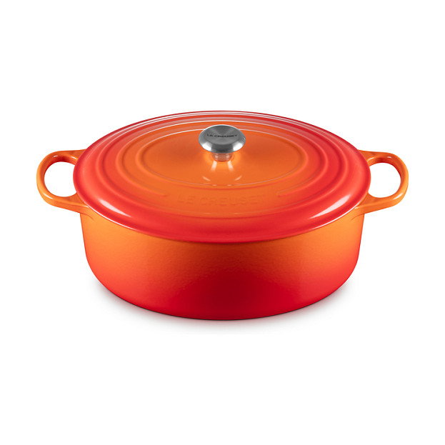Le Creuset Signature Asador Ovalado 35cm Naranja Le Creuset Signature Asador Ovalado 35cm Naranja