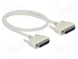 DeLOCK Cable serie D-Sub 25 macho a macho 0,5 m