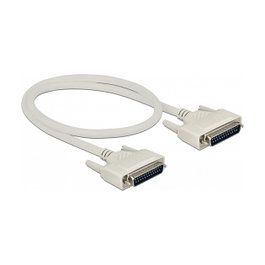 DeLOCK Cable Serie D-Sub 25 Macho a Macho 0,5 m Beige
