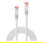 LINDY 47380 Cable de Red Cat6 S/FTP RJ-45 Macho 0.30m (0,3 m) - Blanco - S-STP, 250 MHz, AWG 28, PVC, 10/100/1000Base-T, para Ethernet