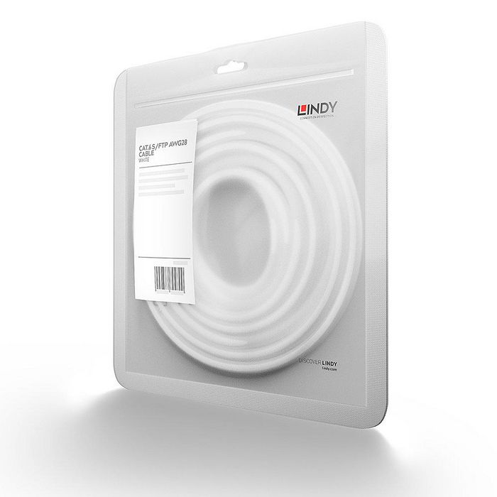 LINDY Cable de red Cat6 S/FTP Basic blanco 0,3m