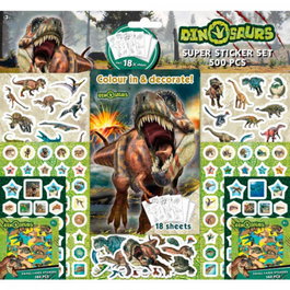 BASE Super set de 500 pegatinas (Dinosaurios)
