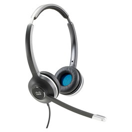 Cisco Headset 532 Wired Dual - Auriculares Diadema Supraaural para Oficina, Micrófono Boom, USB Tipo C, Negro, Gris
