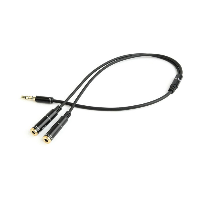 GEMBIRD Cable de audio Jack 3,5mm 4pin a 2x Jack 3,5mm