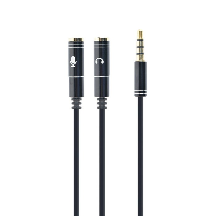 GEMBIRD Cable de audio Jack 3,5mm 4pin a 2x Jack 3,5mm