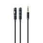 GEMBIRD Cable de audio Jack 3,5mm 4pin a 2x Jack 3,5mm