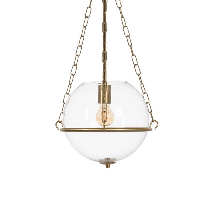 Ixia Lámpara de Techo Oro Metal y Cristal 28 x 28 x 53 cm Ixia Lámpara de Techo Oro Metal y Cristal 28 x 28 x 53 cm