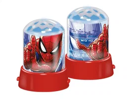 Wondee Lámpara Proyector de Luz Nocturna LED con Proyección 360° - Spiderman, para Decoración de Habitación Infantil, Funciona con USB y Pilas AAA