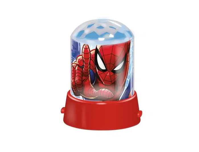 Wondee Lámpara Proyector de Luz Nocturna LED con Proyección 360° - Spiderman, para Decoración de Habitación Infantil, Funciona con USB y Pilas AAA
