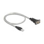 DeLOCK 64267 Adaptador USB 2.0 Tipo A a Serial RS-422/485 con Bloque de Terminales de 6 Pines, 0,5 m