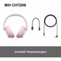 Sony WH-CH720N Auriculares Inalámbricos con Micrófono Rosa
