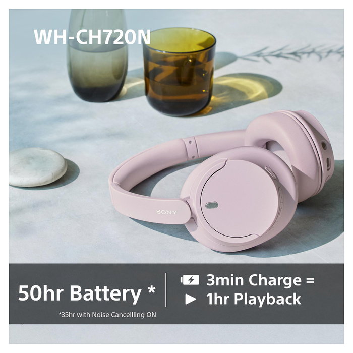 Sony WH-CH720N Auriculares Inalámbricos con Micrófono Rosa
