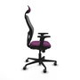 PIQUERAS Y CRESPO Silla de oficina Jorquera con mecanismo Sincro, Morado y Gris