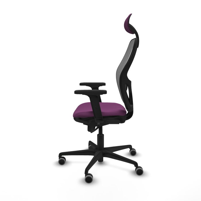 PIQUERAS Y CRESPO Silla de oficina Jorquera con mecanismo Sincro, Morado y Gris