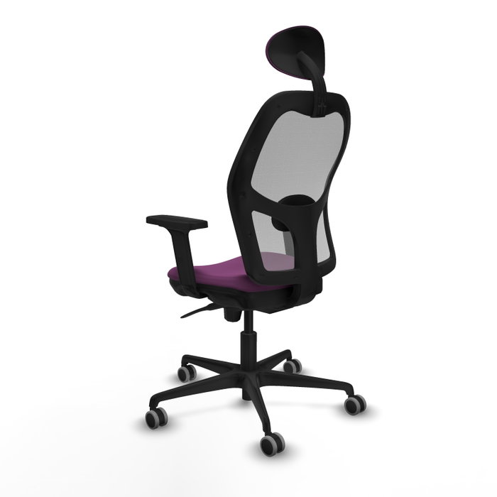 PIQUERAS Y CRESPO Silla de oficina Jorquera con mecanismo Sincro, Morado y Gris