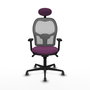 PIQUERAS Y CRESPO Silla de oficina Jorquera con mecanismo Sincro, Morado y Gris
