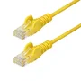 StarTech N6PAT100CMYLS Cable de red Cat6 Slim UTP Ethernet 1m Amarillo - PoE++ 100W - Conectores sin enganche RJ45 chapados en oro