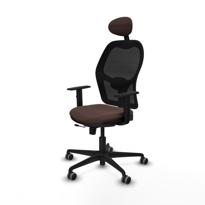 PIQUERAS Y CRESPO Silla de oficina Jorquera Marrón oscuro y Negro