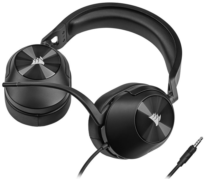 Corsair HS55 STEREO Auriculares Gaming Alámbricos Circumaural Carbono Corsair HS55 STEREO Auriculares Gaming Alámbricos Circumaural Carbono