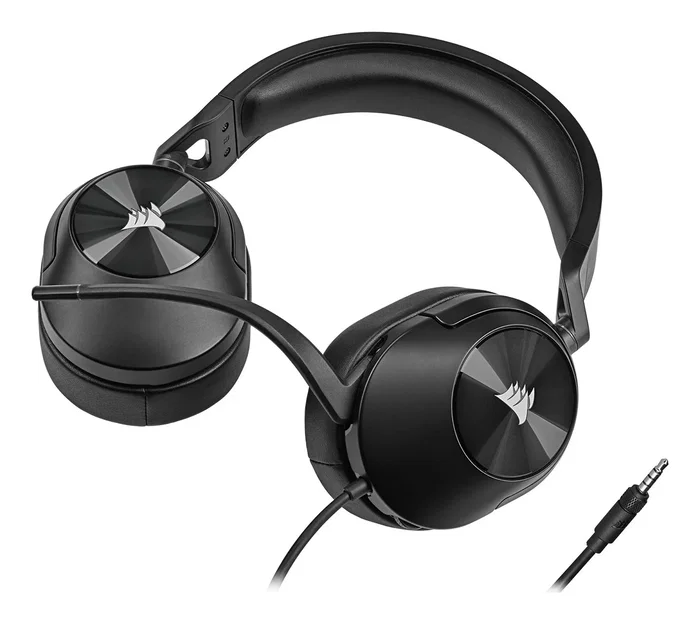 Corsair HS55 STEREO Auriculares Gaming Alámbricos Circumaural Carbono Corsair HS55 STEREO Auriculares Gaming Alámbricos Circumaural Carbono
