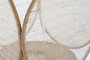DKD Home Decor Yejun Portavela Oriental Marron Bambu Cristal 42 x 42 x 55 cm