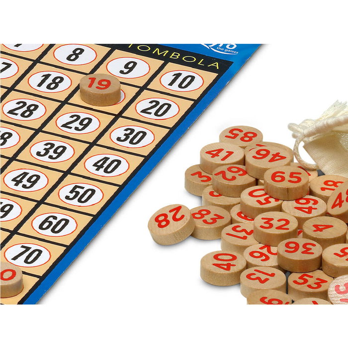 Cayro Lotto-Tombola 48 Cartones Caja Madera Cayro Lotto-Tombola 48 Cartones Caja Madera