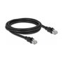 DeLOCK Cable de red RJ45 Cat.6A F/UTP con revestimiento metálico interior 2 m Negro