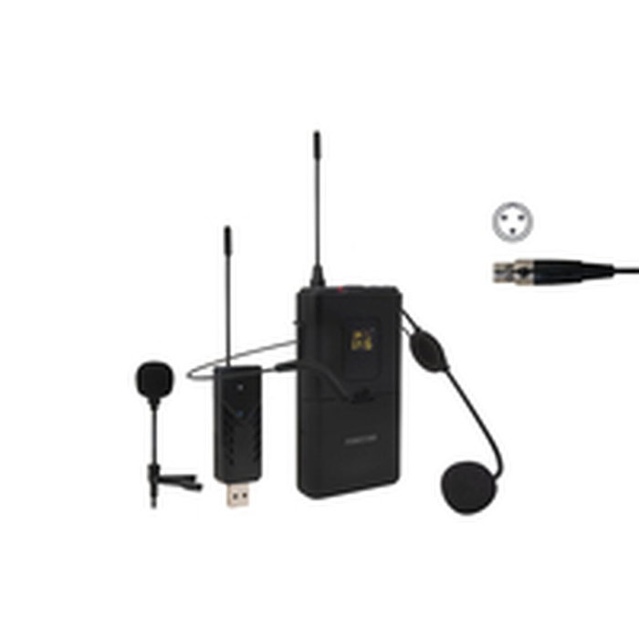 Fonestar WI-MIC Micrófono inalámbrico de cabeza y solapa UHF