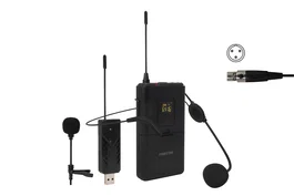 Fonestar WI-MIC Micrófono inalámbrico de cabeza y solapa UHF