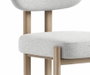 DKD Home Decor Silla de Poliéster y Hierro Gris y Marrón Claro