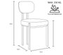 DKD Home Decor Silla de Poliéster y Hierro Gris y Marrón Claro