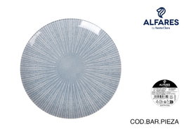 Alfares Plato Llano 27cm Azul Electra