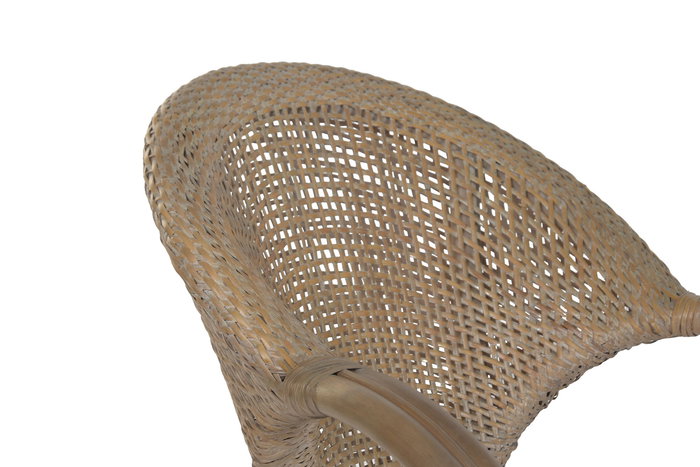 DKD Home Decor Silla Balines Natural Ratán 69 x 87 x 65 cm (2 Unidades)
