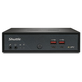 Shuttle Slim AI PC Barebone XPC DN11H7, Mini PC Intel Core Ultra 7 155H 16-Core, 1.35L, DDR5, PCIe NVMe SSD, 4K, HDMI 2.1, DisplayPort, Windows 11, Negro