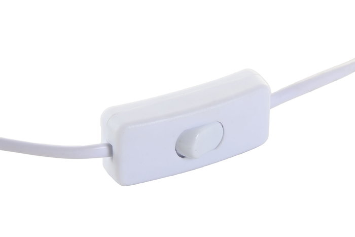DKD Home Decor Lámpara Sobremesa Moderno Blanco Dorado 52 cm