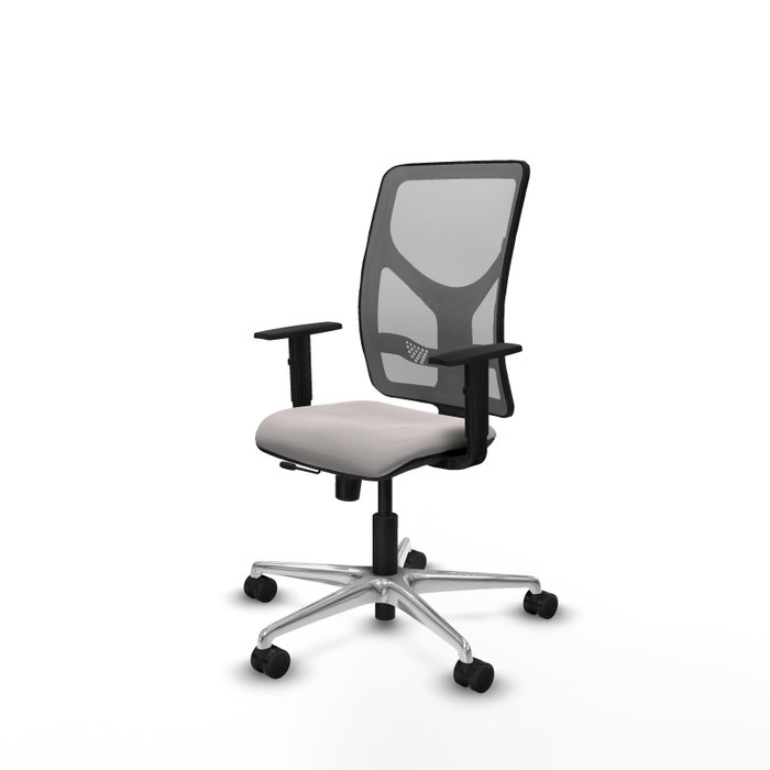 PIQUERAS Y CRESPO Silla de oficina Motilla con mecanismo Sincro/Traslack Blanco y Gris PIQUERAS Y CRESPO Silla de oficina Motilla con mecanismo Sincro/Traslack Blanco y Gris