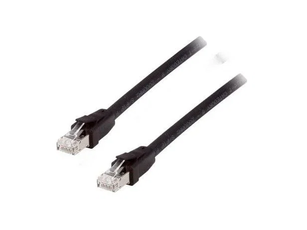 Equip 608051 Cable de Red Ethernet Cat8.1 S/FTP (S-STP) 2 m - Negro - 40 Gbit/s, Compatible con PoE++