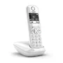 Gigaset AS690 Teléfono inalámbrico DECT con identificador de llamadas, manos libres, pantalla grande, agenda 100 contactos, bloqueo llamadas, ECO DECT, blanco