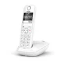 Gigaset AS690 Teléfono inalámbrico DECT con identificador de llamadas, manos libres, pantalla grande, agenda 100 contactos, bloqueo llamadas, ECO DECT, blanco