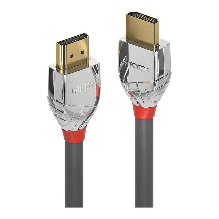 Lindy Cromo Line Cable HDMI 2.0 de 5m 4K UHD Gris, Plata