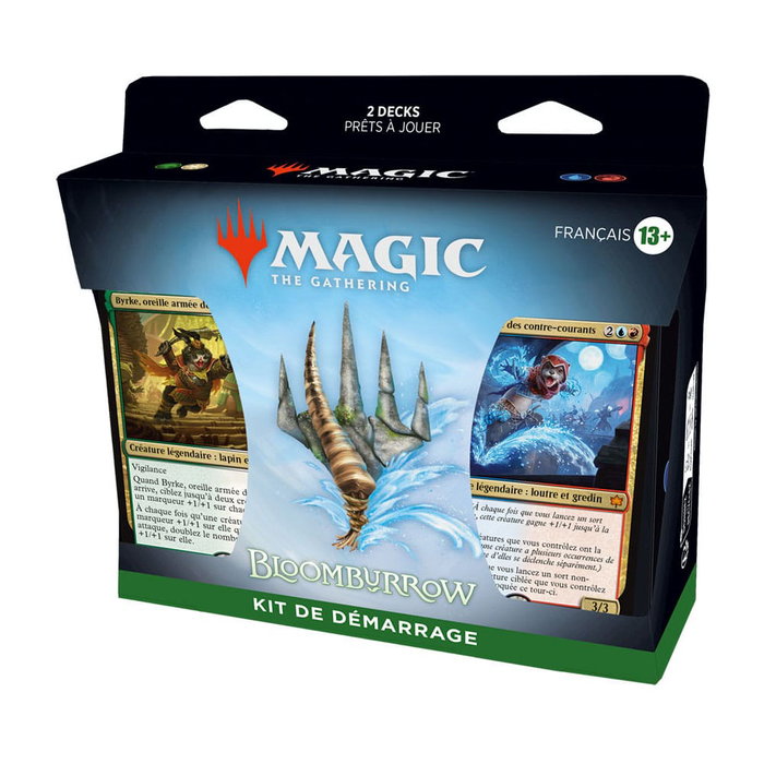 Wizards of the Coast Magic the Gathering Bloomburrow Caja de Kits de inicio de 2024 (12) francés Wizards of the Coast Magic the Gathering Bloomburrow Caja de Kits de inicio de 2024 (12) francés