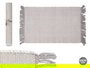 Giftdecor Alfombra Artesanal 110 x 60 cm Gris Claro (Set de 8)
