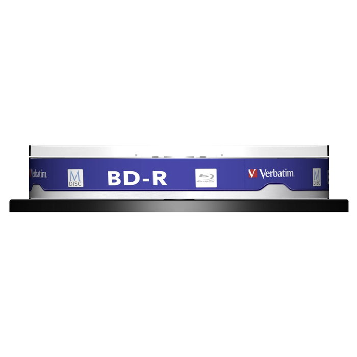 Verbatim M-Disc BD-R BluRay 25GB 4x Speed Pack de 10 Imprimible