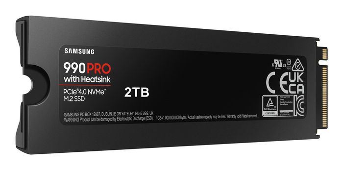 Samsung 990 PRO con Heatsink 2 TB PCIe 4.0 NVMe M.2 Samsung 990 PRO con Heatsink 2 TB PCIe 4.0 NVMe M.2